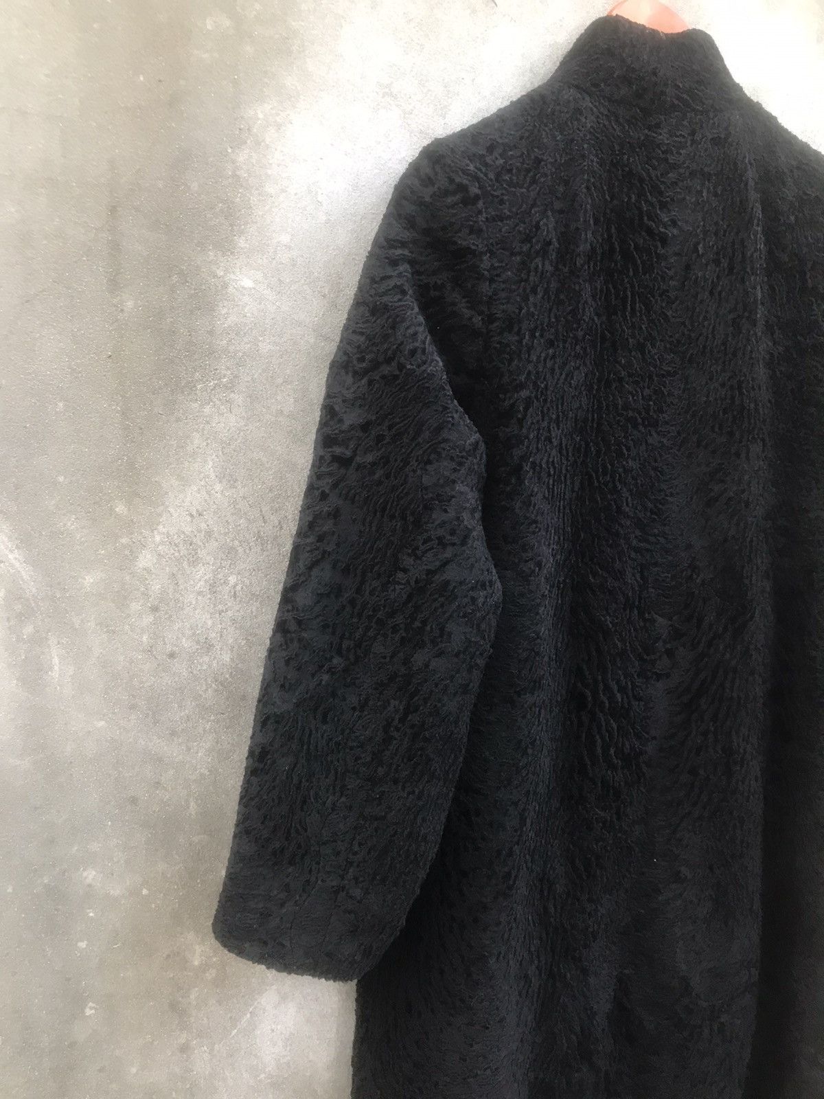 Japanese Brand 🔥Rare🔥Vtg Rotiny Fur Broadtail Long Coat Size M / US 6-8 / IT 42-44 - 14 Thumbnail