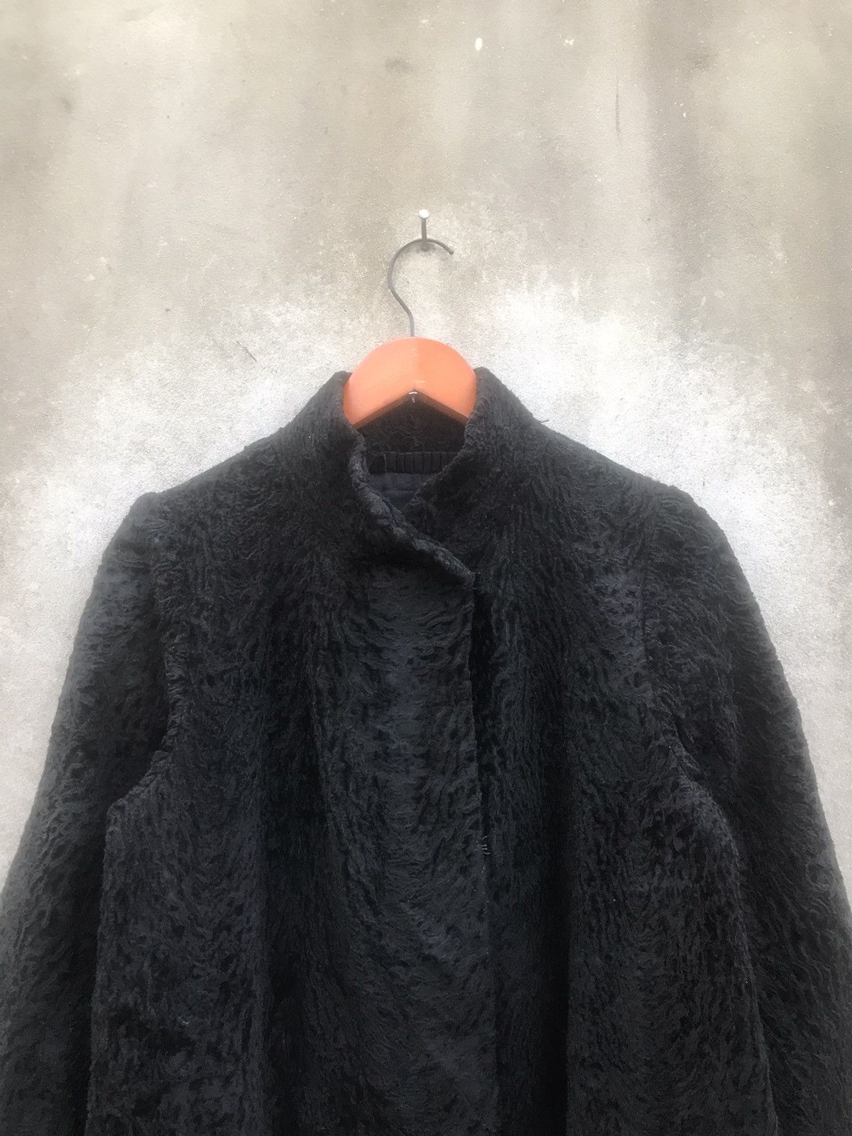 Japanese Brand 🔥Rare🔥Vtg Rotiny Fur Broadtail Long Coat Size M / US 6-8 / IT 42-44 - 7 Thumbnail