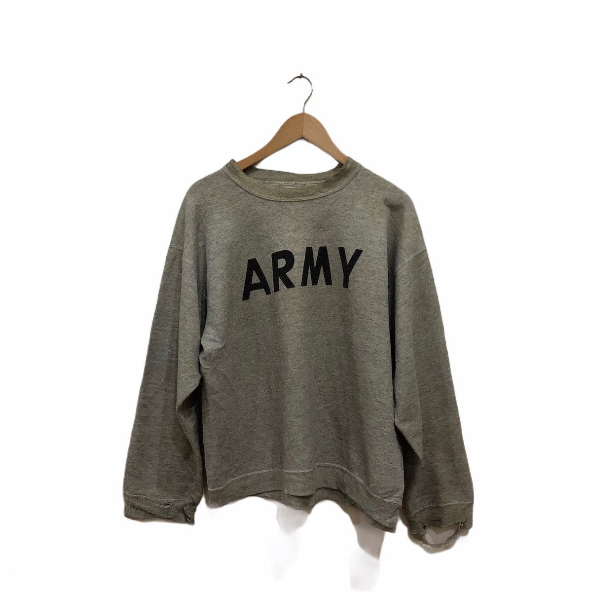 Vintage ARMY Big Logo Sweatshirt Very Worn 'VINTAGE'