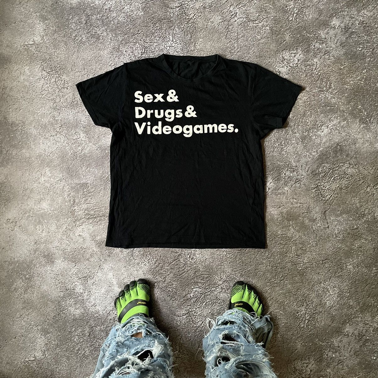 Vintage Vintage Y2K ADULT “SEX DRUGS VIDEOGAMES PORNO “ FUNNY BuyTee |  Grailed