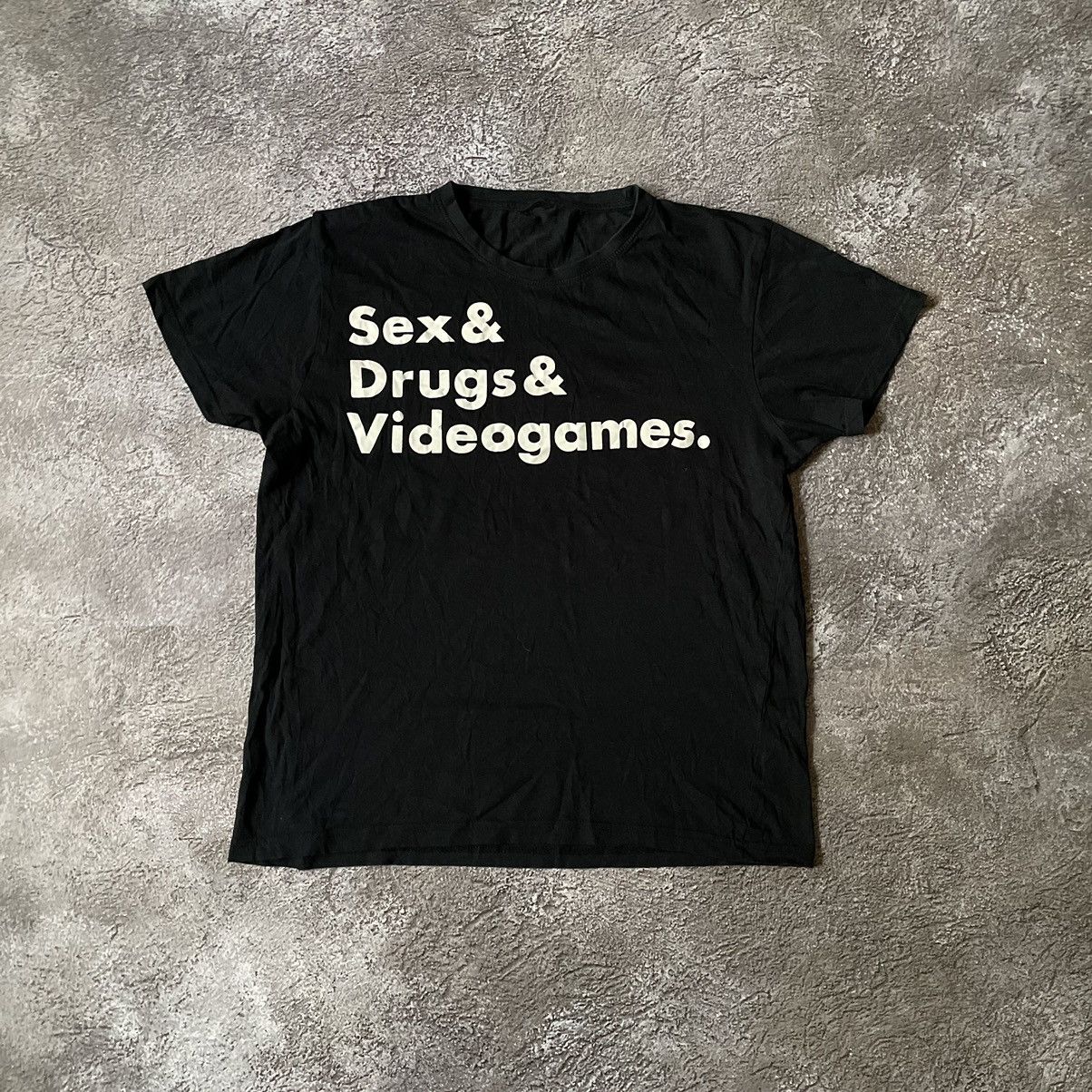 Vintage Vintage Y2K ADULT “SEX DRUGS VIDEOGAMES PORNO “ FUNNY BuyTee |  Grailed