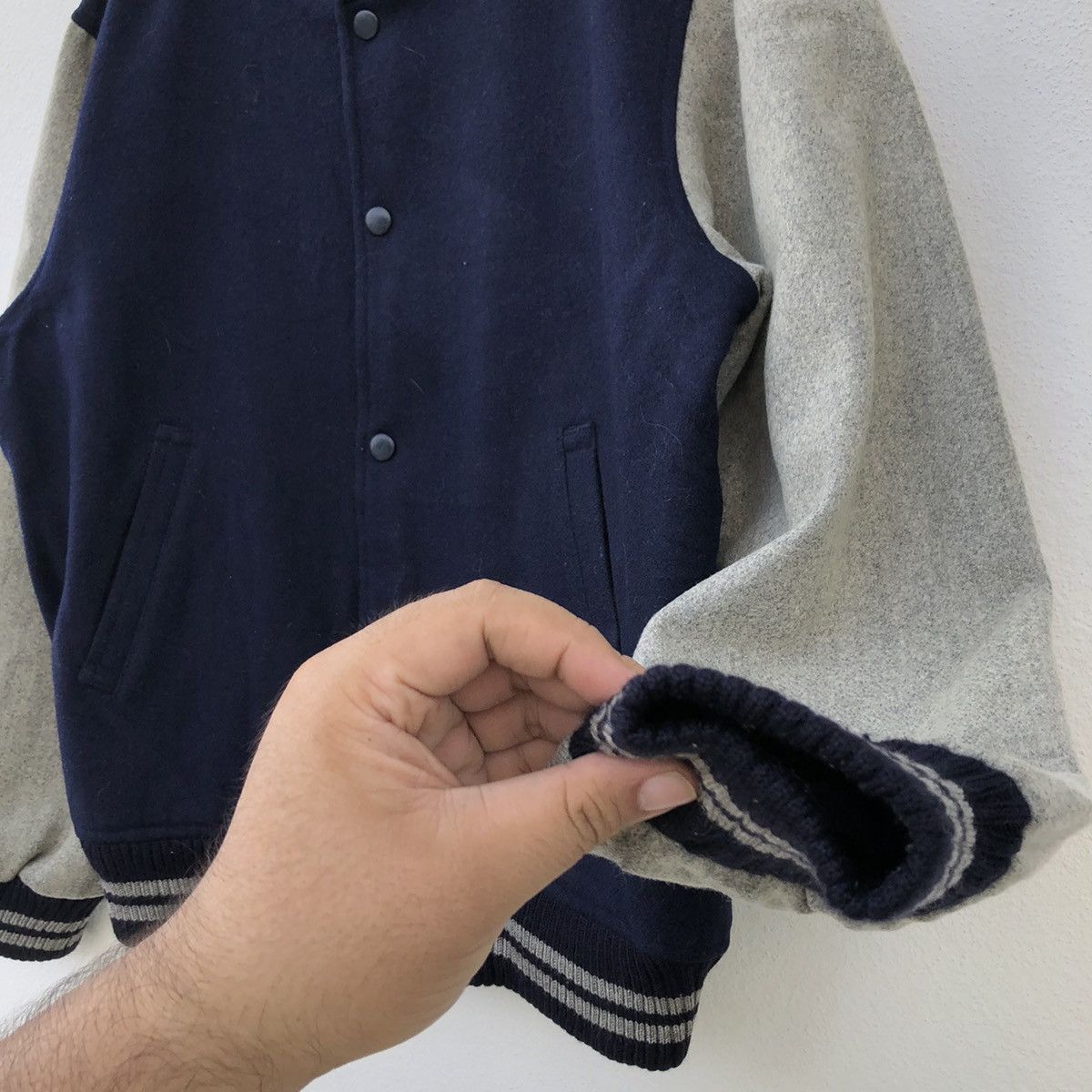 Japanese Brand VARSITY JACKET COSMIC EYE Size US L / EU 52-54 / 3 - 5 Thumbnail