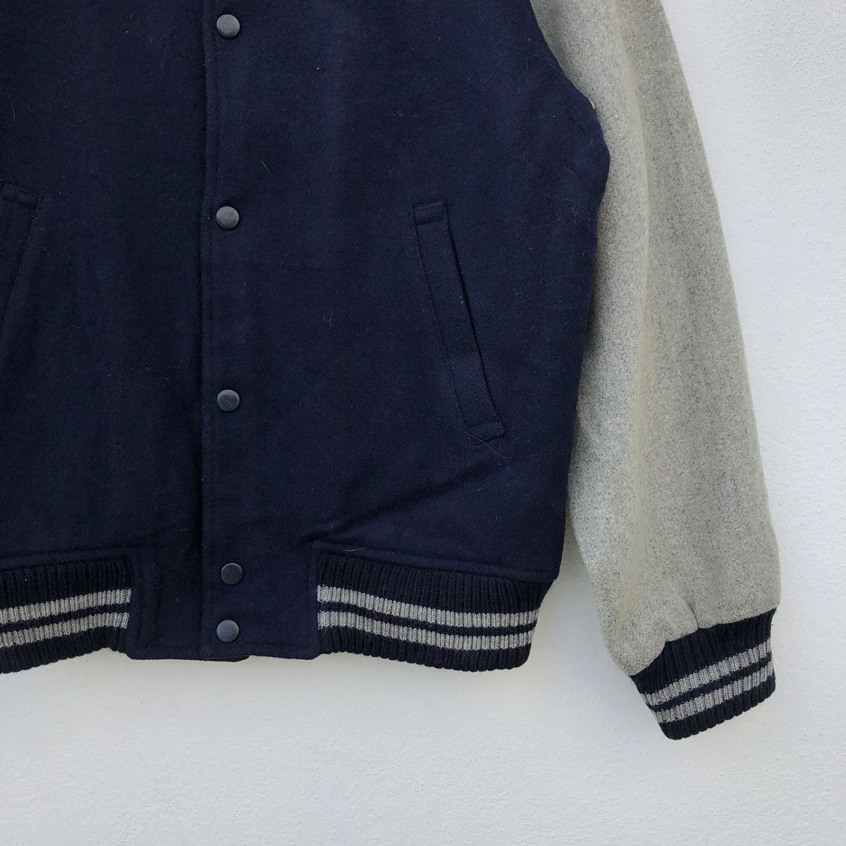Japanese Brand VARSITY JACKET COSMIC EYE Size US L / EU 52-54 / 3 - 4 Thumbnail