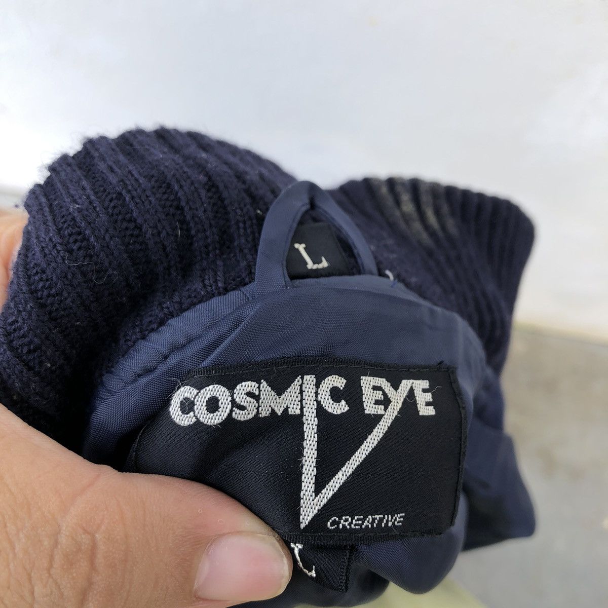 Japanese Brand VARSITY JACKET COSMIC EYE Size US L / EU 52-54 / 3 - 8 Thumbnail