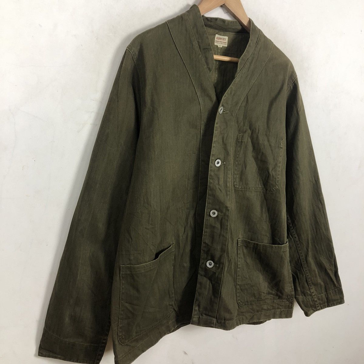 Japanese Brand RAW-TEX BUTTON JACKET MILITARY DESIGN Size US M / EU 48-50 / 2 - 6 Thumbnail