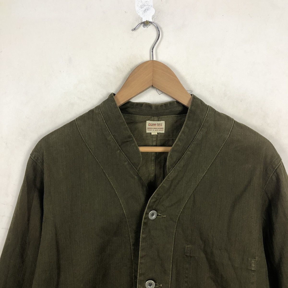 Japanese Brand RAW-TEX BUTTON JACKET MILITARY DESIGN Size US M / EU 48-50 / 2 - 2 Thumbnail