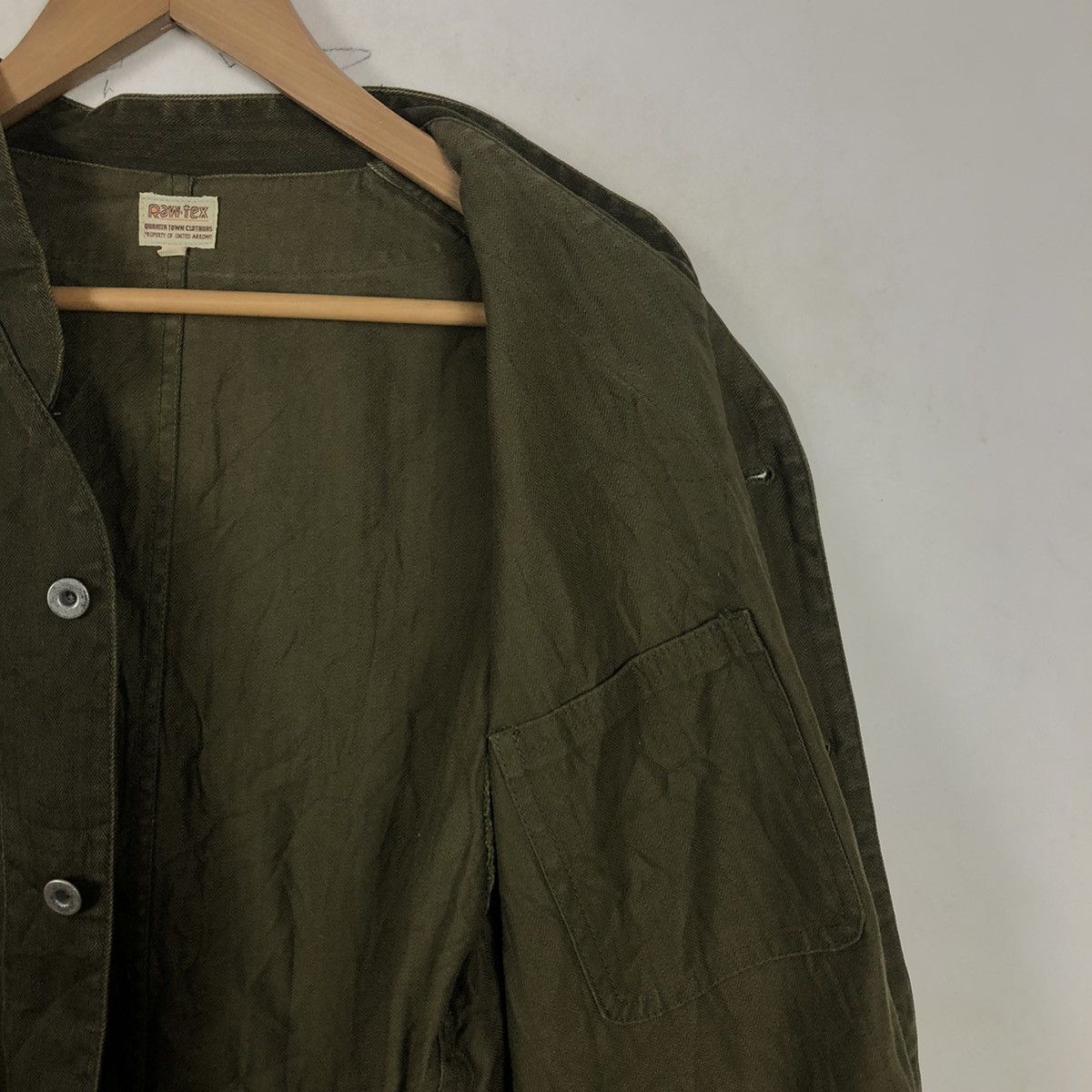 Japanese Brand RAW-TEX BUTTON JACKET MILITARY DESIGN Size US M / EU 48-50 / 2 - 9 Thumbnail