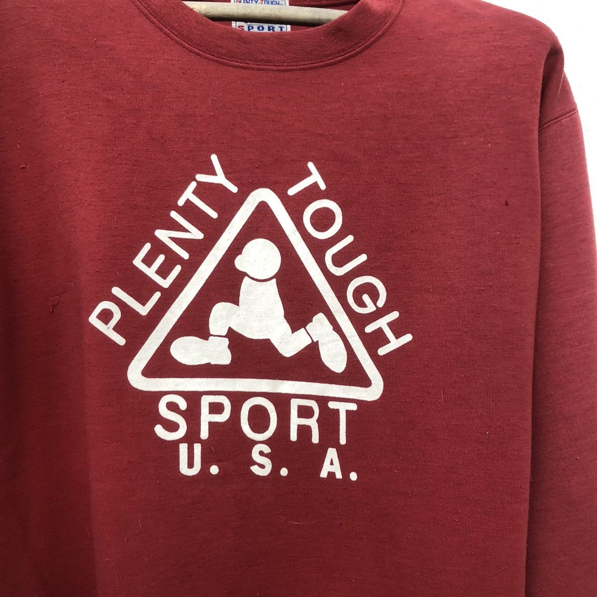 Japanese Brand Vintage CrewNeck Plenty Tough Sport USA Big Logo Size US L / EU 52-54 / 3 - 3 Thumbnail