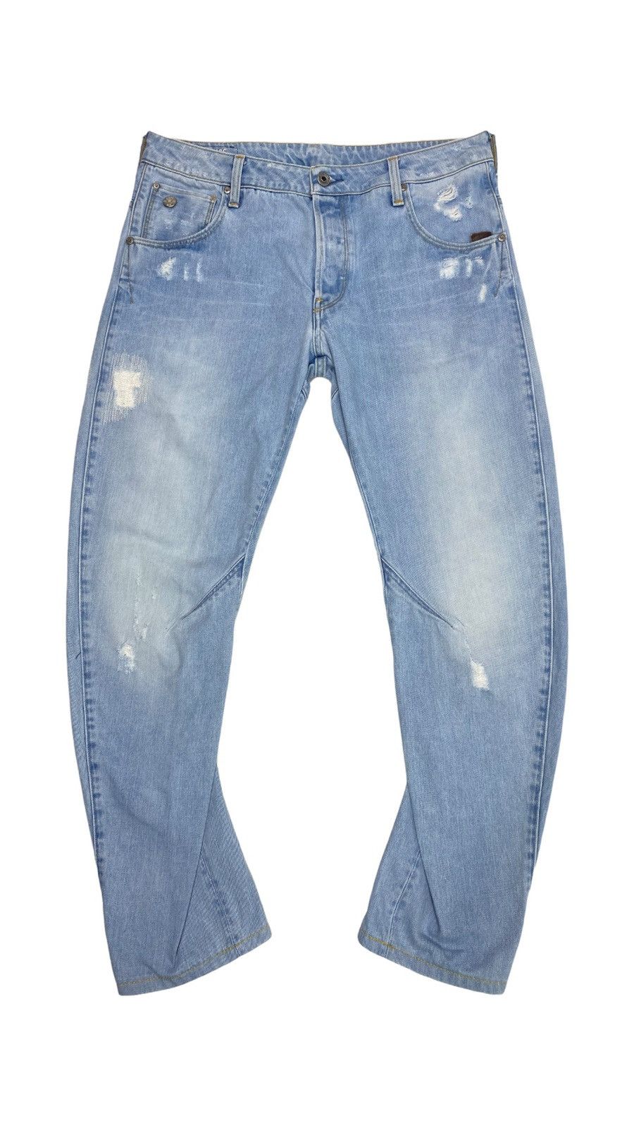 G-Star 🔥LASTDROP🔥 Arc 3D Slim Distressed Style Denim Jeans Pants Size US 33 - 3 Thumbnail