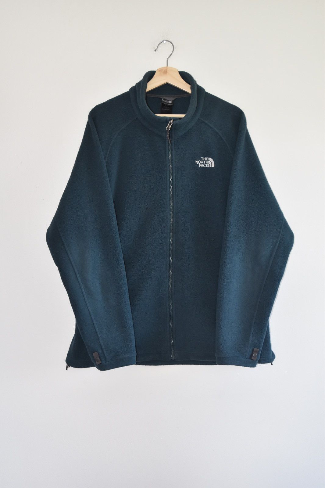 image of The North Face x Vintage Early 2000S Teal North Face Fleece Jacket, Men's (Size XL)