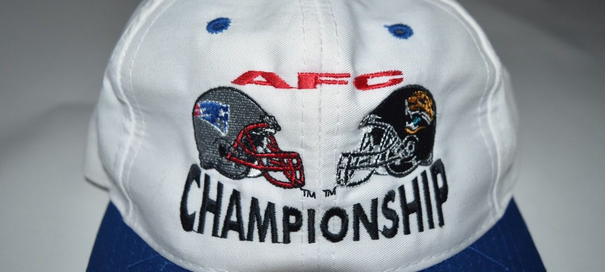 Logo 7 1997 Logo 7 AFC Championship Patriots SnapBack Hat Size ONE SIZE - 4 Thumbnail