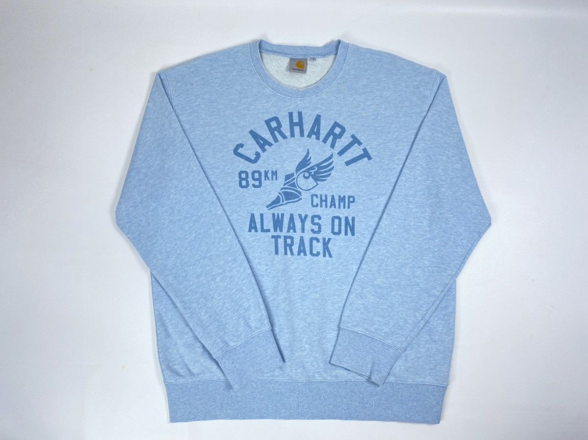 Carhartt 🔥LASTDROP🔥 89KM Champ Big Logo Sweatshirt Vintage Size US XL / EU 56 / 4 - 2 Thumbnail