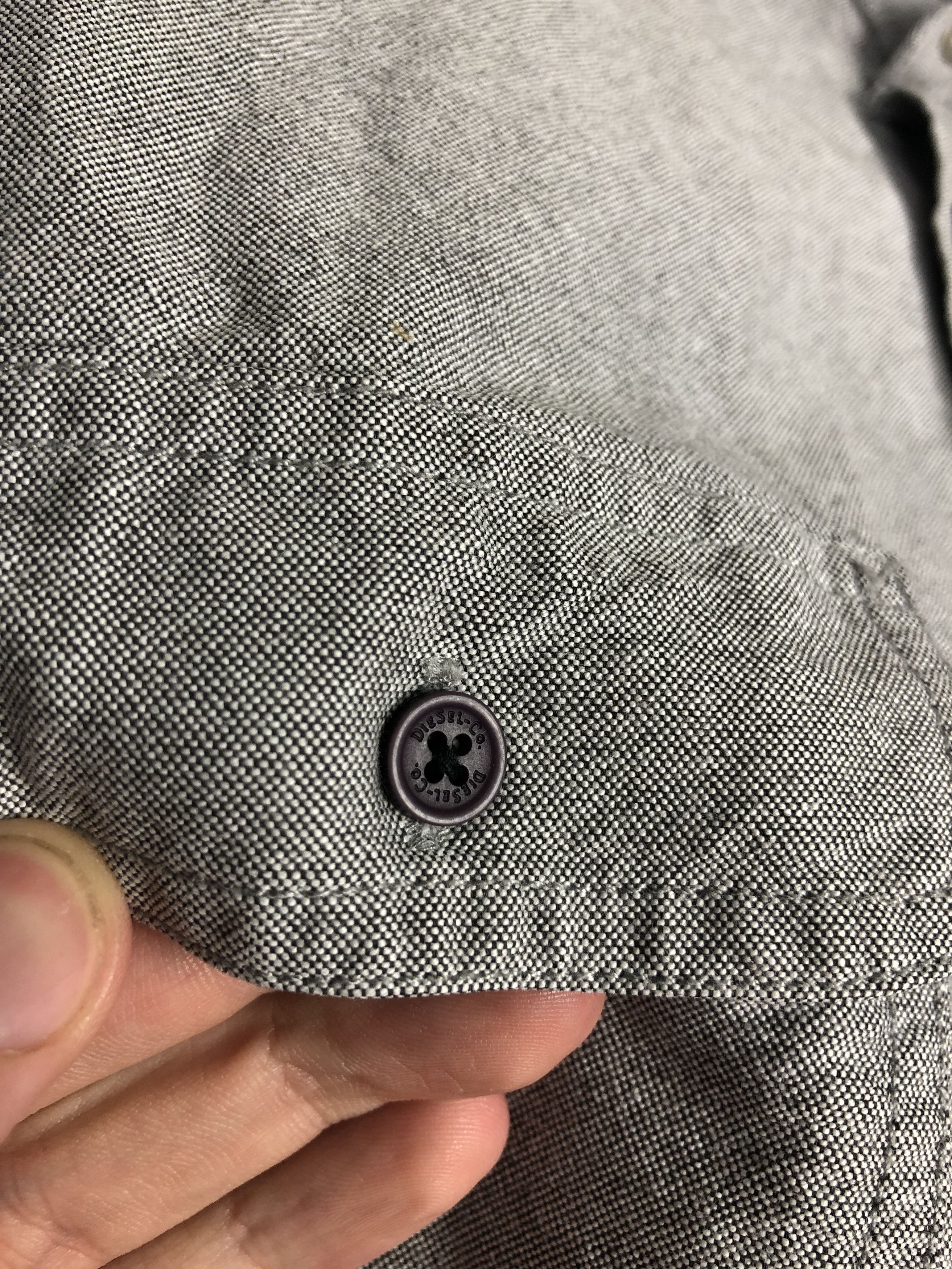 Diesel DIESEL SHIRT BUTTON DOWN GRAY SIZE L Size US L / EU 52-54 / 3 - 5 Thumbnail