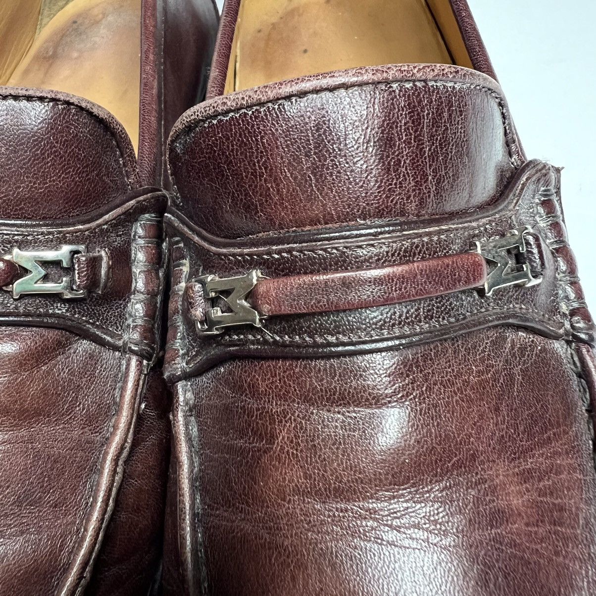 Bruno Magli Bruno Magli Genoa Horsebit M Logo Loafer • Burgundy Leather Size US 9.5 / EU 42-43 - 3 Thumbnail