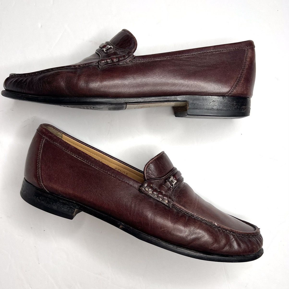 Bruno Magli Bruno Magli Genoa Horsebit M Logo Loafer • Burgundy Leather Size US 9.5 / EU 42-43 - 9 Thumbnail