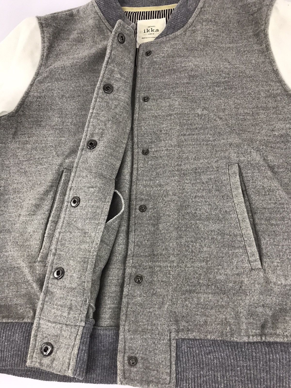 Japanese Brand Vintage Ciqueto Ikka Varsity Jacket Wool Street Fashion Size S / US 4 / IT 40 - 2 Thumbnail