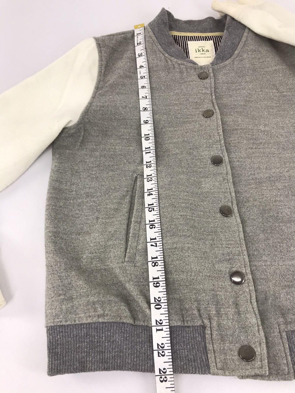 Japanese Brand Vintage Ciqueto Ikka Varsity Jacket Wool Street Fashion Size S / US 4 / IT 40 - 9 Thumbnail
