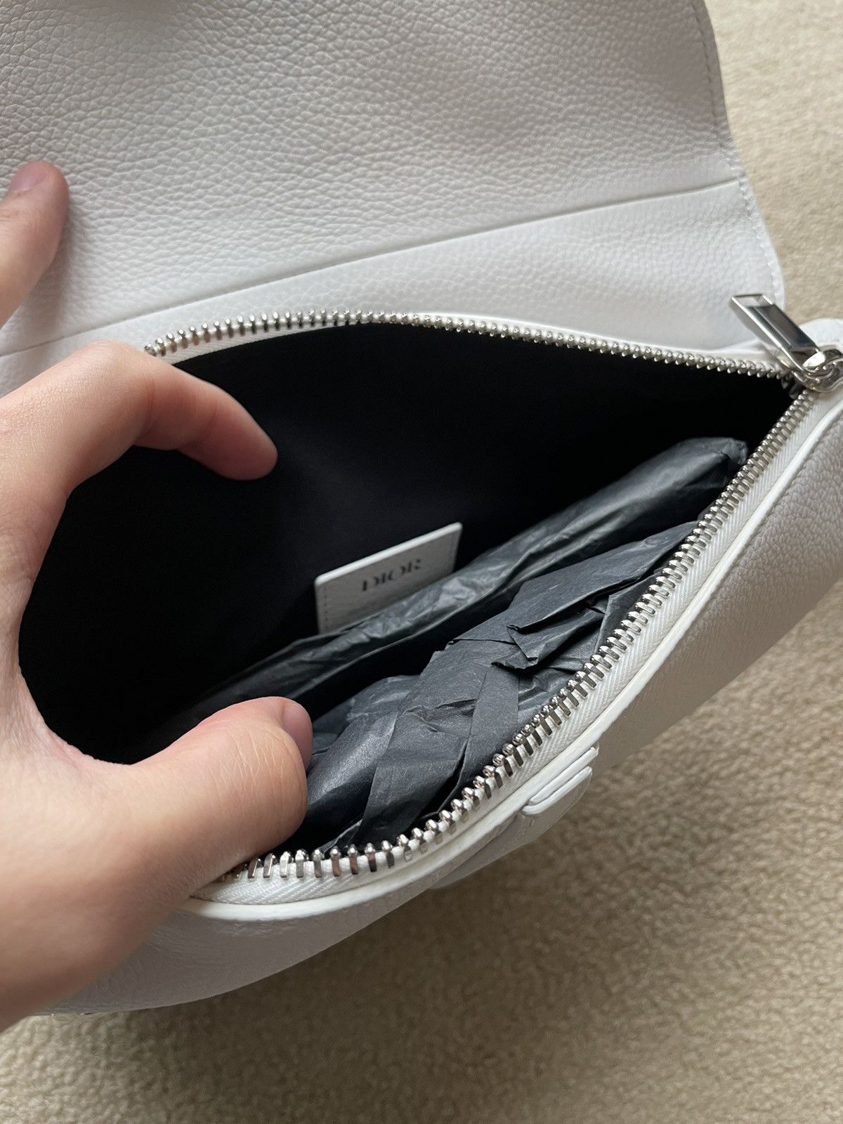 Alyx × Dior Dior Men’s Saddle Bag FW19 in White Size ONE SIZE - 4 Thumbnail