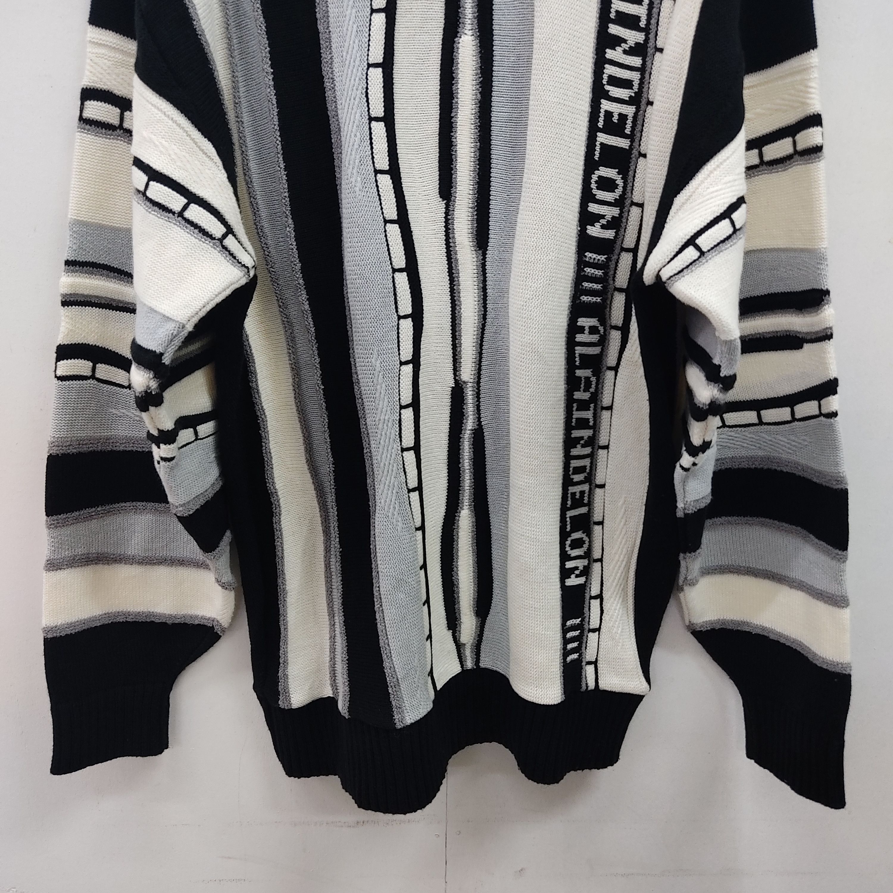Designer × Other Alain Delon Paris Stripe Like Coogi Knitwear Jumper Size US M / EU 48-50 / 2 - 13 Thumbnail