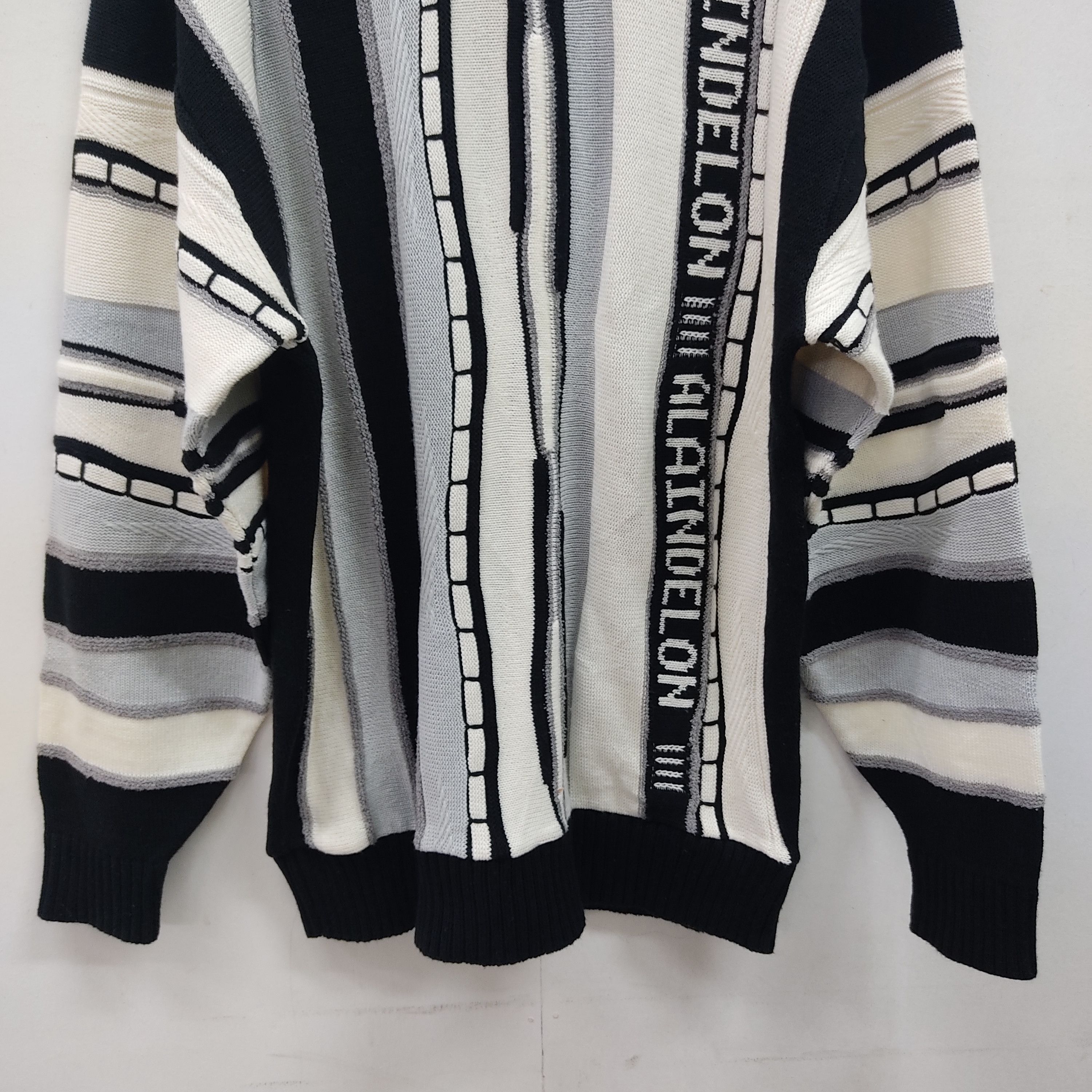 Designer × Other Alain Delon Paris Stripe Like Coogi Knitwear Jumper Size US M / EU 48-50 / 2 - 4 Thumbnail