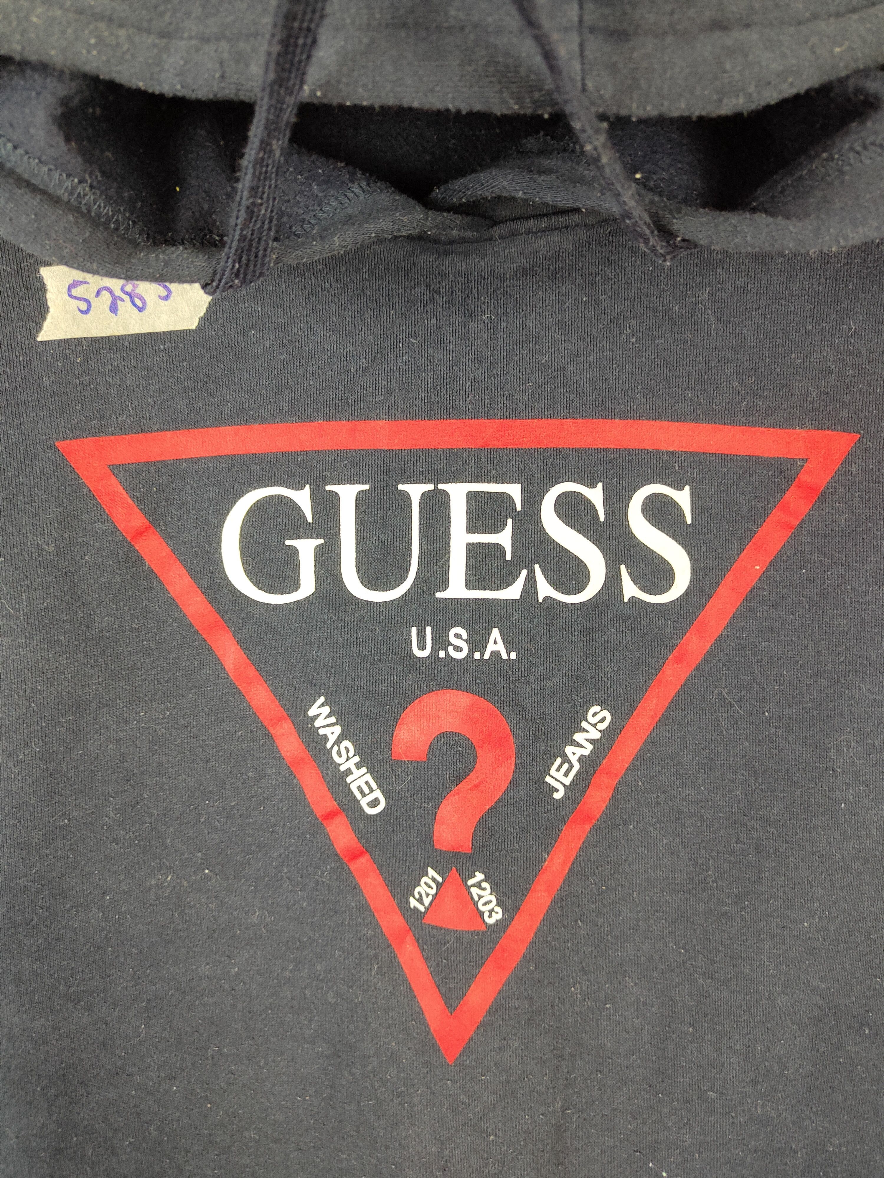 Guess Guess Dark Blue Hoodie Sweatshirt #5285 Size M / US 6-8 / IT 42-44 - 5 Thumbnail