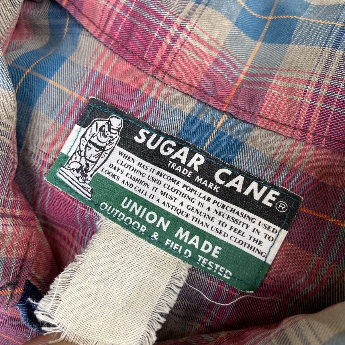 Sugar Cane Thrashed Faded Vintage Sugar Cane Zipper Jacket ERD GRUNGE Size US M / EU 48-50 / 2 - 3 Thumbnail