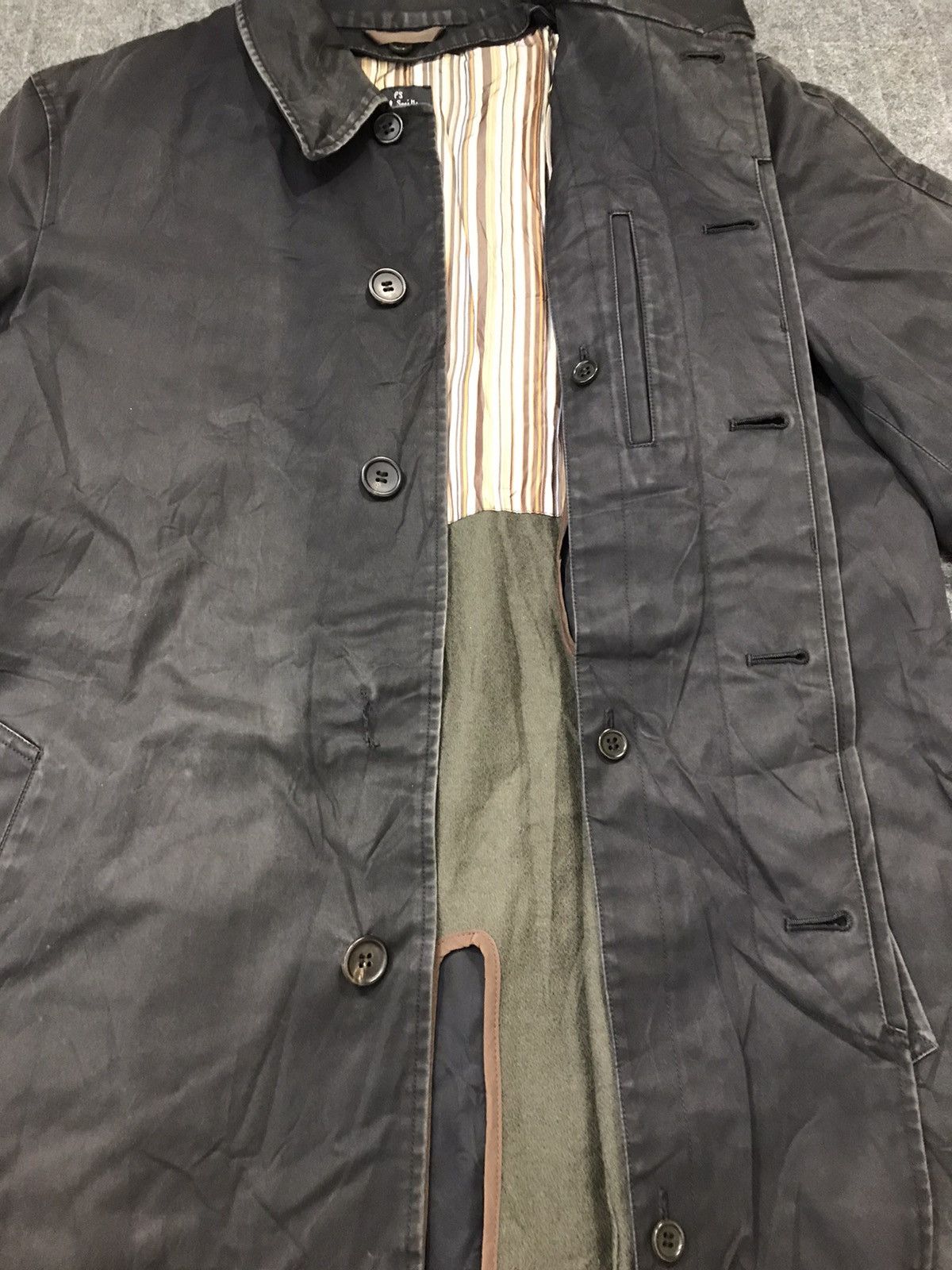 Designer × Paul Smith Paul Smith London Trench Coat Plain Button K2073j Size US L / EU 52-54 / 3 - 3 Thumbnail