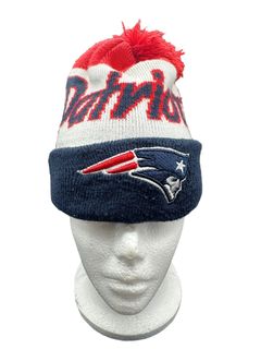 New England Patriots Big Logo Light Up Printed Beanie