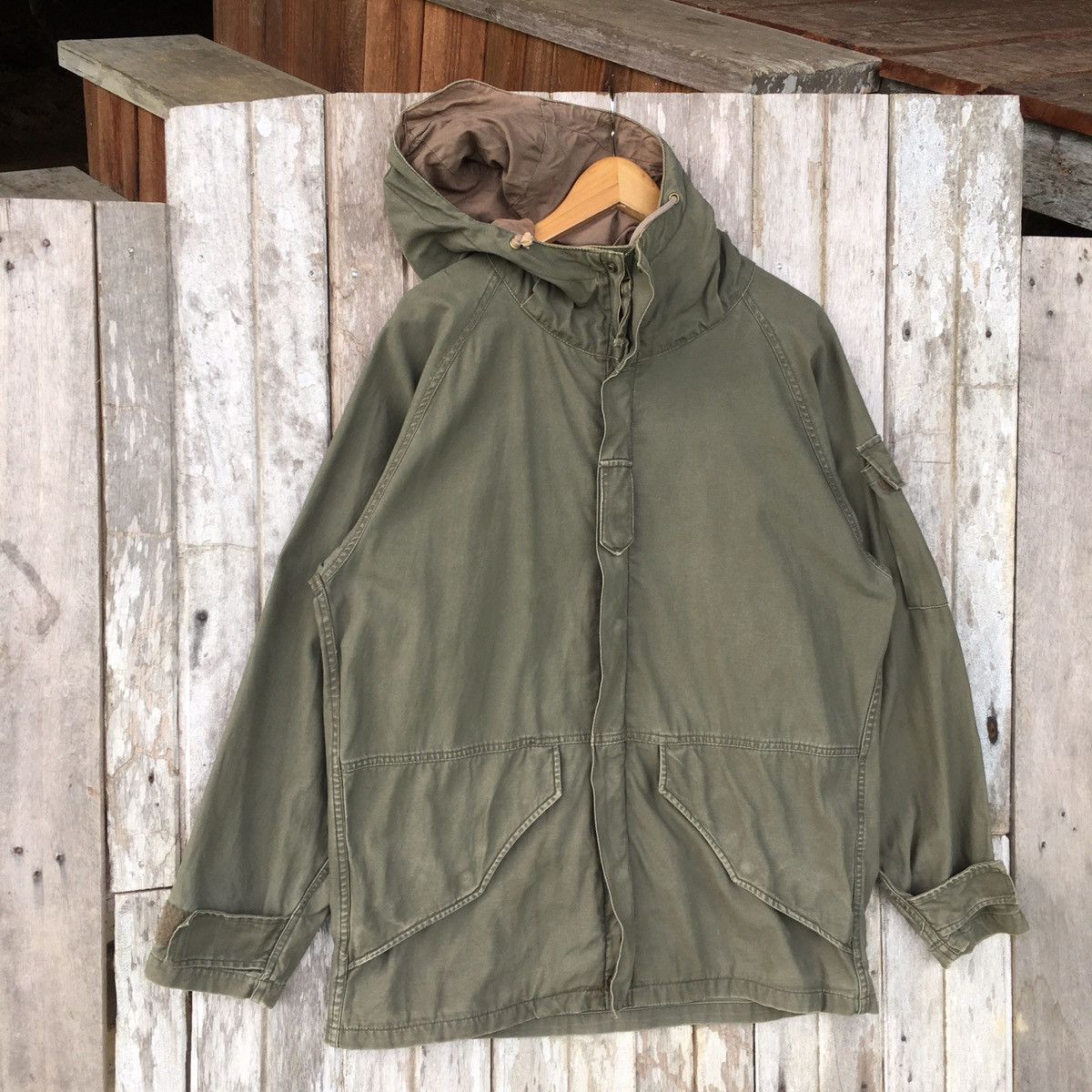 Japanese Brand Thrashed Faded Vintage Dog House Military ERD GRUNGE JACKET Size US M / EU 48-50 / 2 - 1 Thumbnail