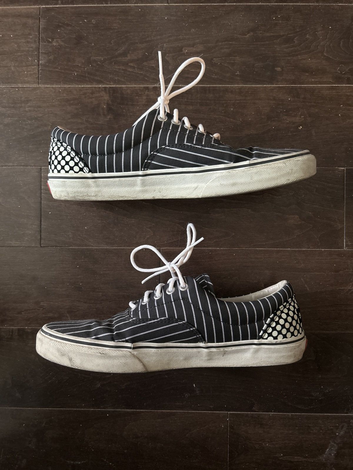 Comme des Garcons Supreme Vans Vans Era Supreme CDG Pinstripe Navy Grailed