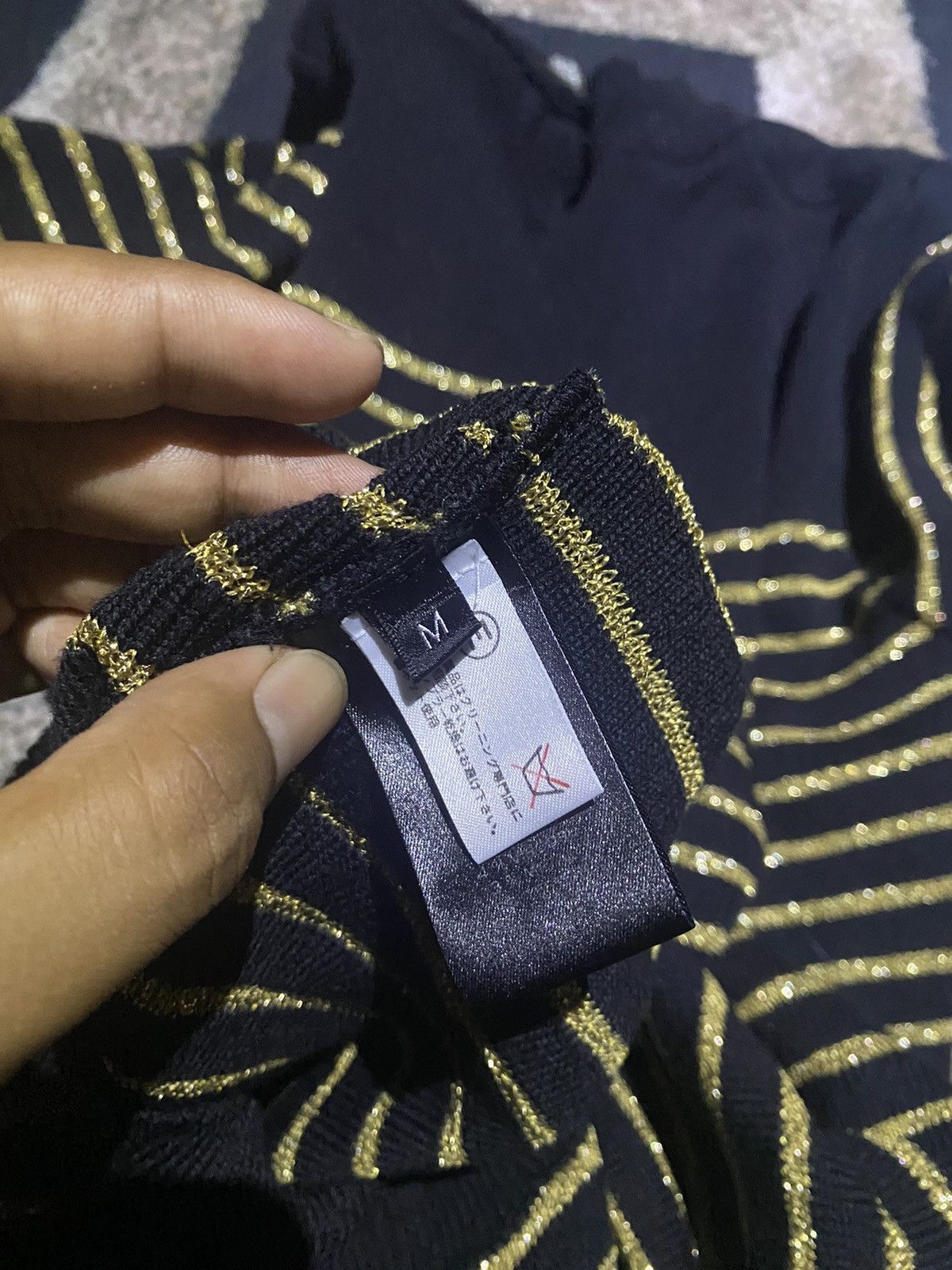 Balmain gold striped Size US M / EU 48-50 / 2 - 5 Thumbnail