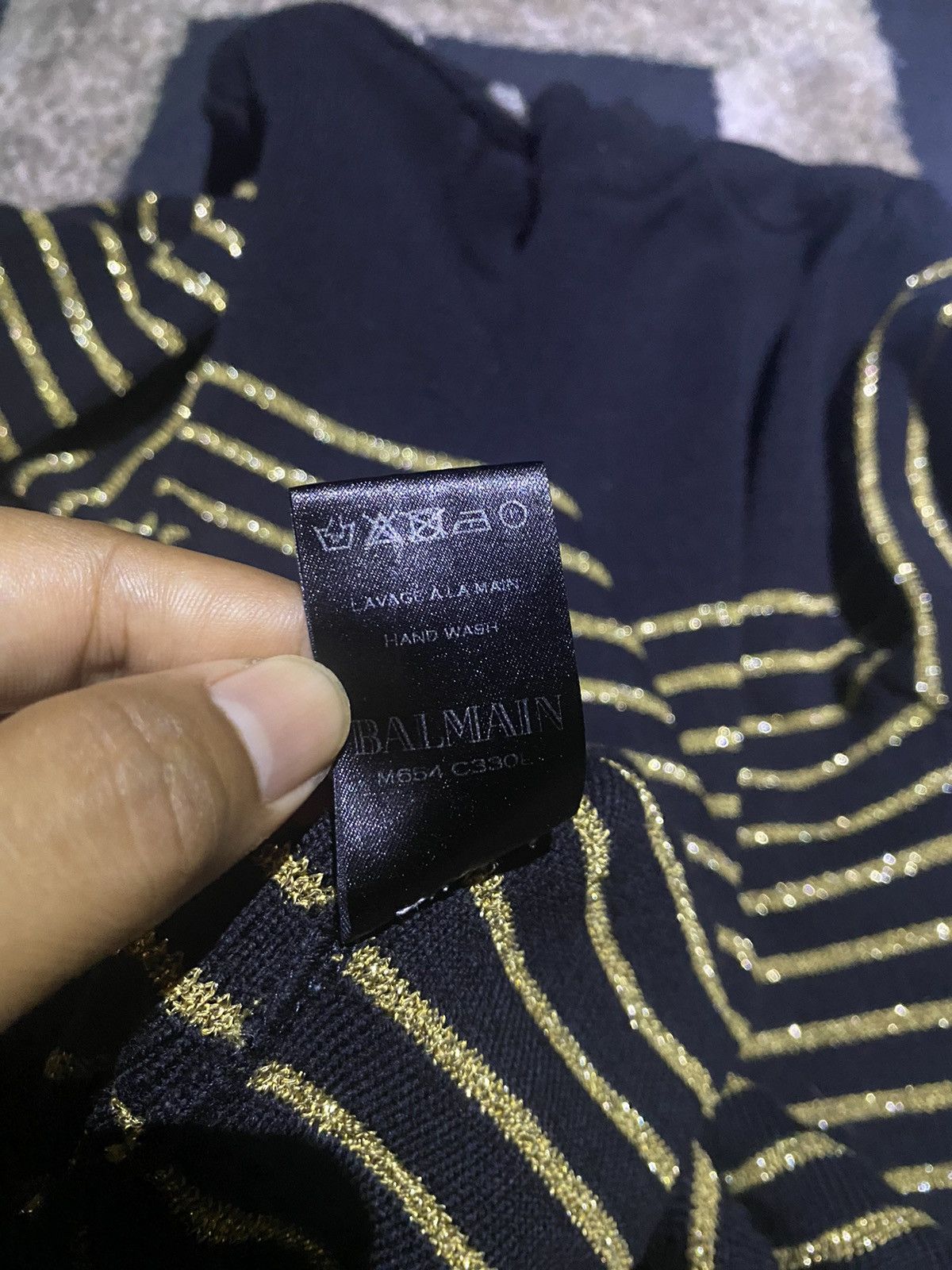 Balmain gold striped Size US M / EU 48-50 / 2 - 7 Thumbnail