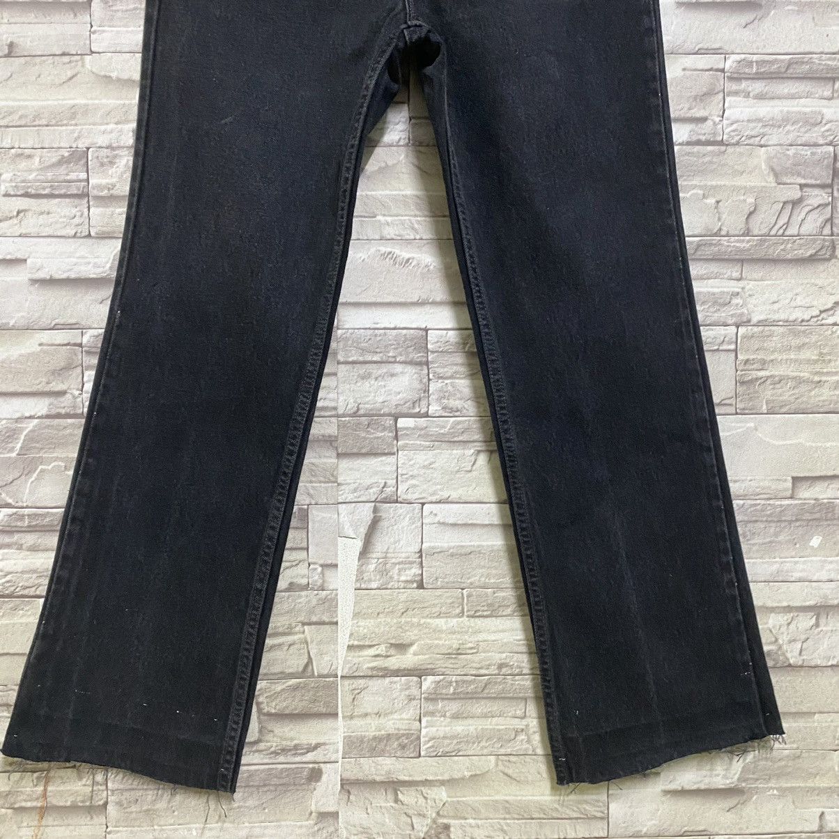 Levi's Vintage 90s Levis 517 Super Black Boot Cut Jeans Size 27" / US 4 / IT 40 - 5 Thumbnail