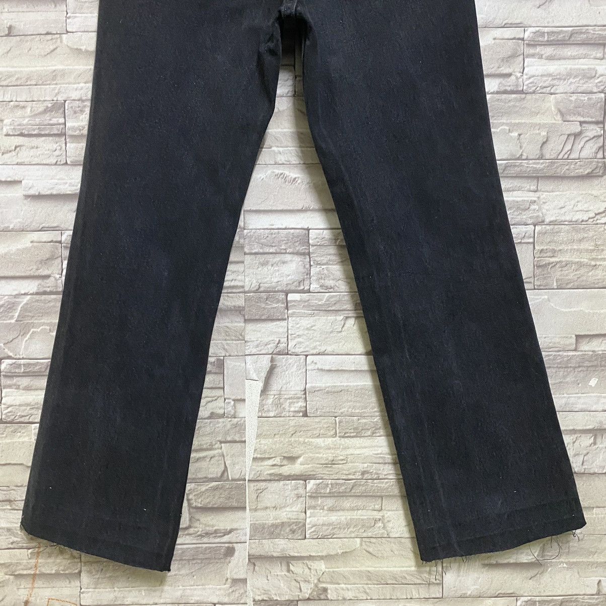 Levi's Vintage 90s Levis 517 Super Black Boot Cut Jeans Size 27" / US 4 / IT 40 - 12 Thumbnail