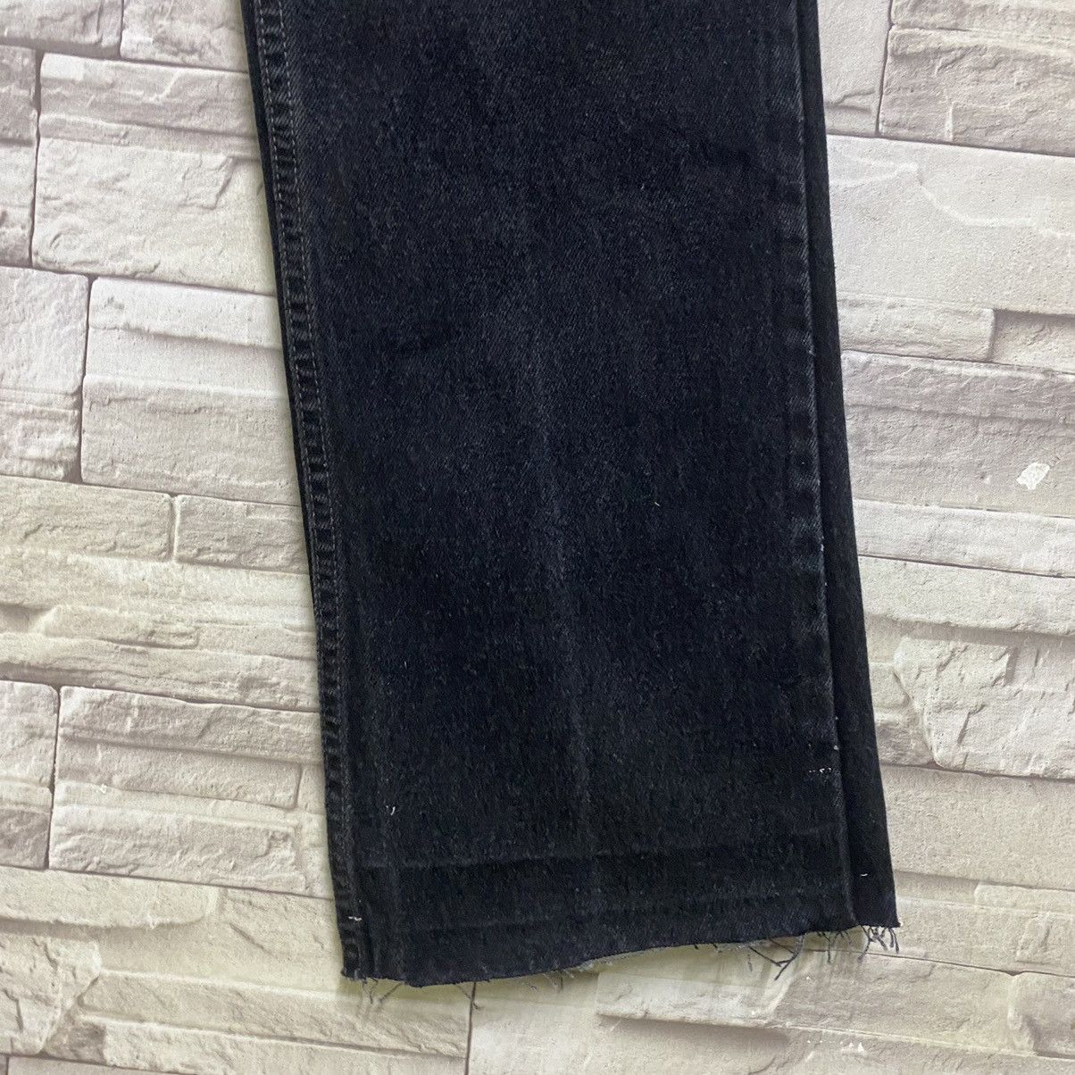 Levi's Vintage 90s Levis 517 Super Black Boot Cut Jeans Size 27" / US 4 / IT 40 - 9 Thumbnail