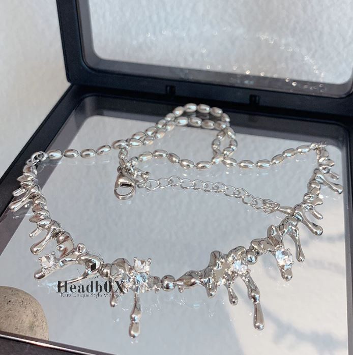 Jewelry Irregular Waterdrop Chokers Necklaces Size ONE SIZE - 1 Thumbnail