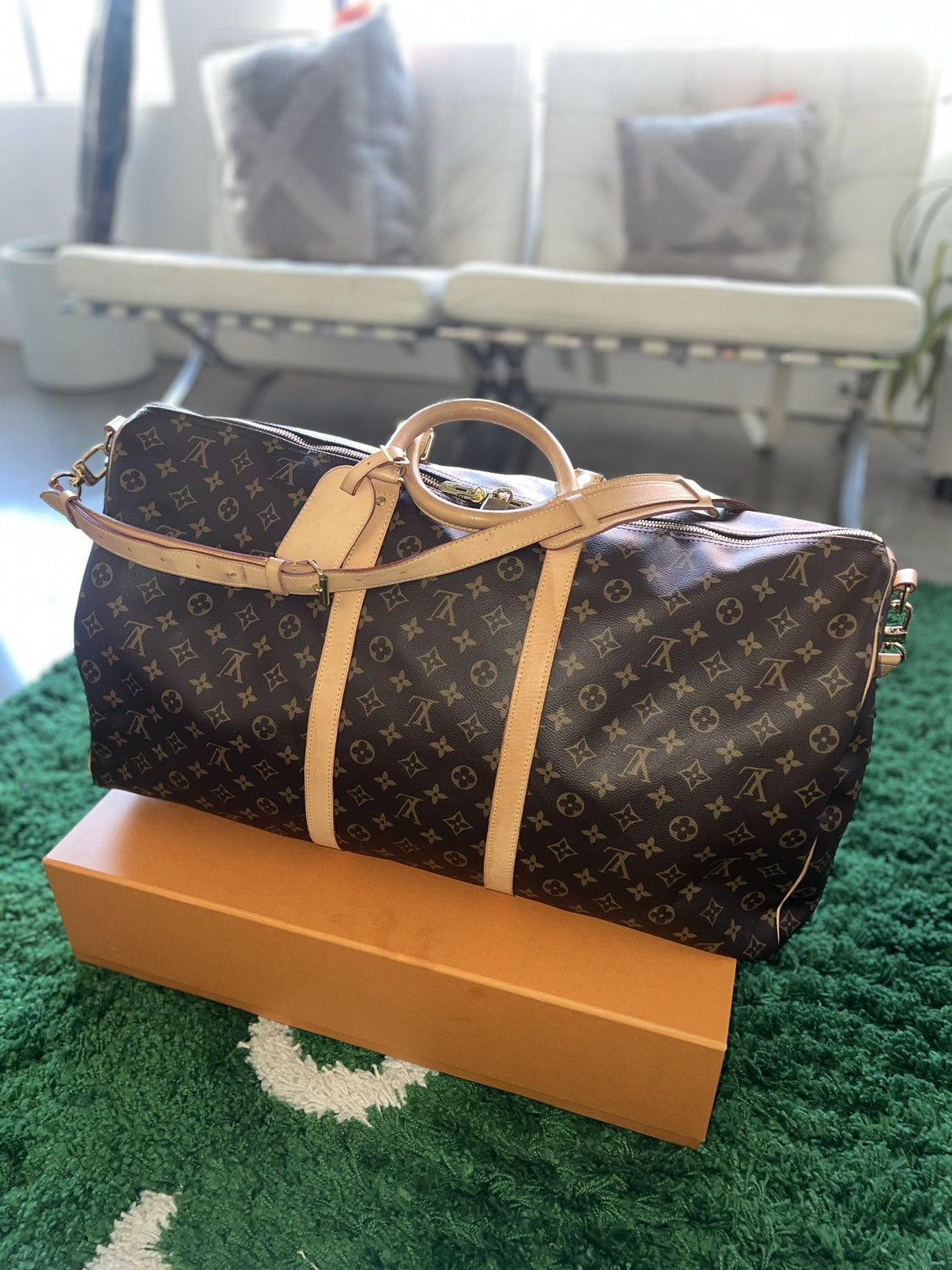 Travel Bag Monogram Keepall Bandouliere 60 Louis Vuitton Keepall