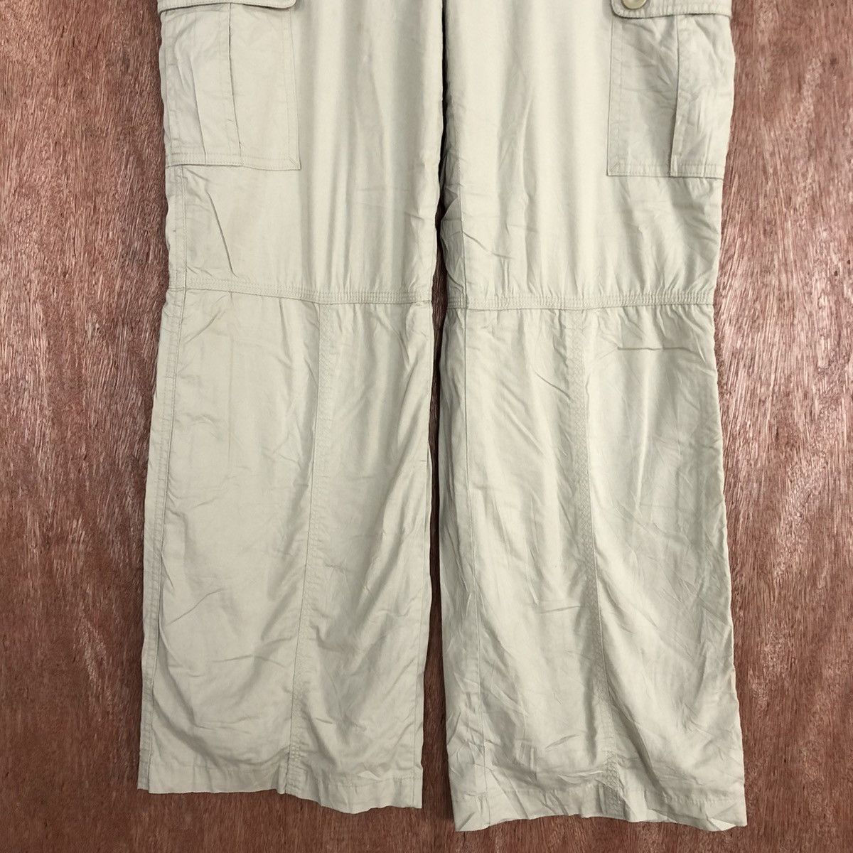 Japanese Brand Japan Cream MUltipocket cargo Pants #c662 Size US 27 - 3 Thumbnail