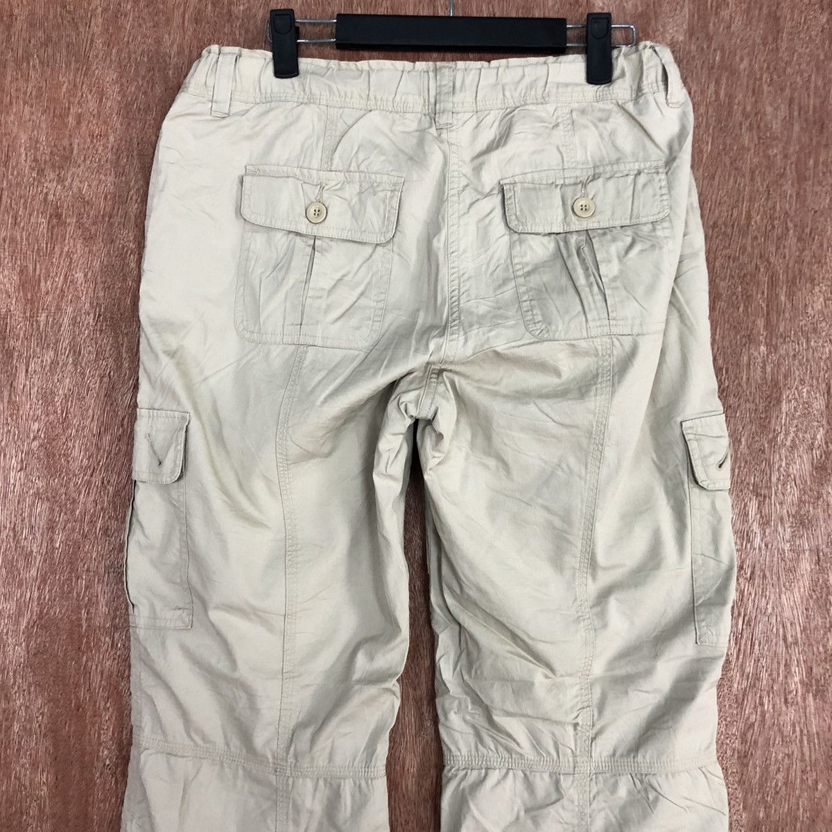 Japanese Brand Japan Cream MUltipocket cargo Pants #c662 Size US 27 - 8 Thumbnail