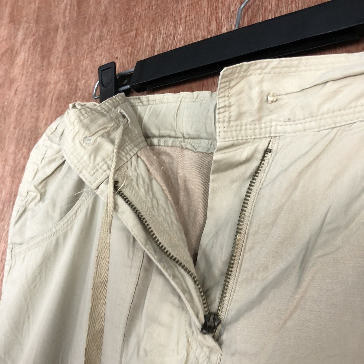 Japanese Brand Japan Cream MUltipocket cargo Pants #c662 Size US 27 - 6 Thumbnail