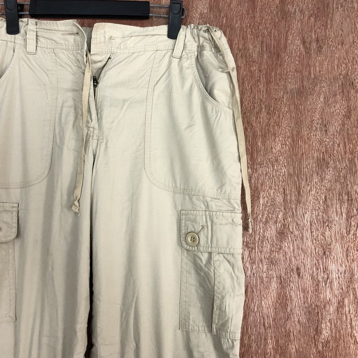 Japanese Brand Japan Cream MUltipocket cargo Pants #c662 Size US 27 - 4 Thumbnail