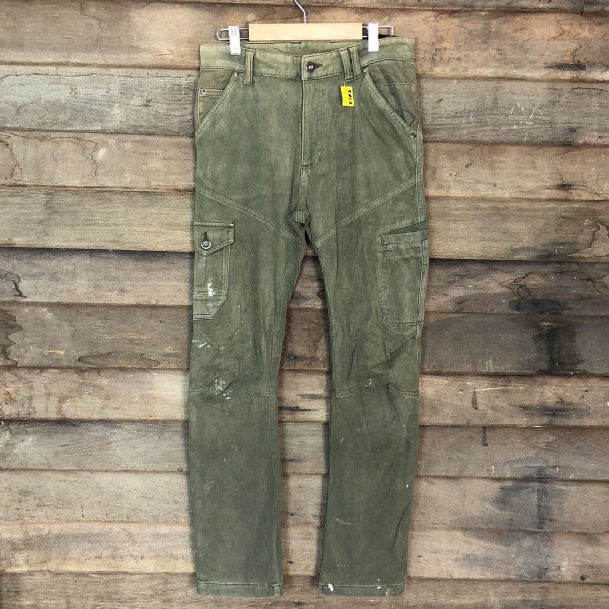 image of Faded Glory Field Core Faded Green Multipocket Cargo Pants 3612, Men's (Size 30)