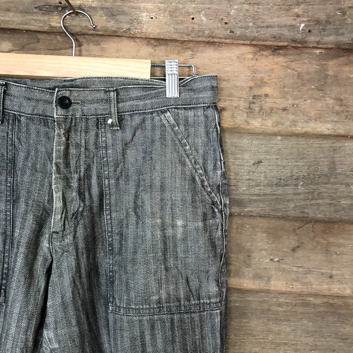 Japanese Brand × OVER THE STRiPES Blue Way company japan multipocket Grey Cargo Pants #6919 Size US 32 / EU 48 - 5 Thumbnail