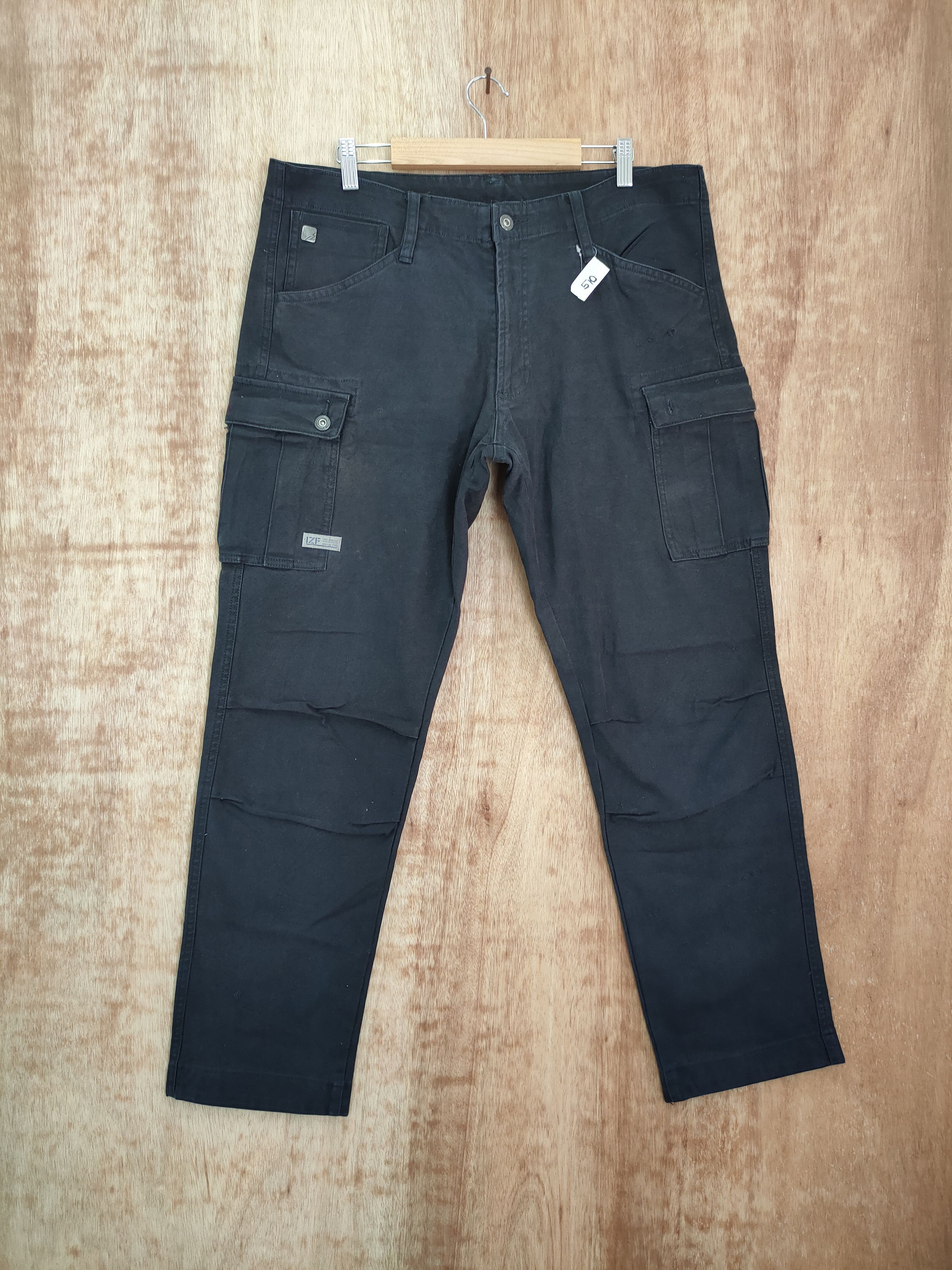 image of Hypebeast Rz Frontier Japan Black Tactical Cargo Pants 510, Men's (Size 36)