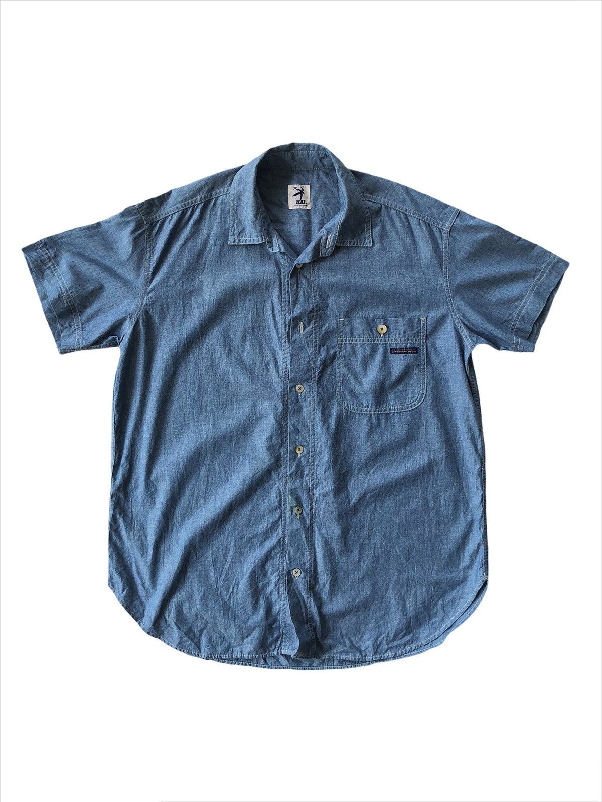 Hai Sporting Gear Issey Miyake Hai Sporting Gear Dnm Chambray Shirt Size US L / EU 52-54 / 3 - 2 Thumbnail