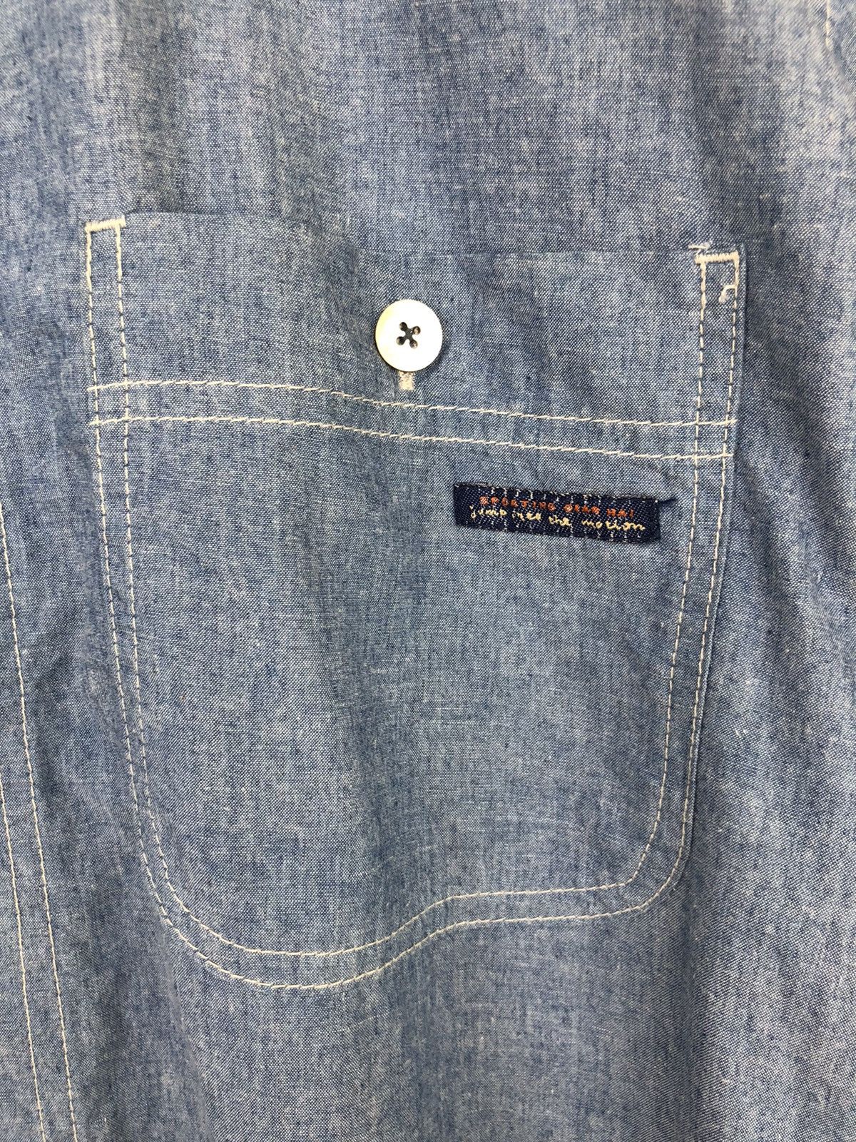 Hai Sporting Gear Issey Miyake Hai Sporting Gear Dnm Chambray Shirt Size US L / EU 52-54 / 3 - 6 Thumbnail