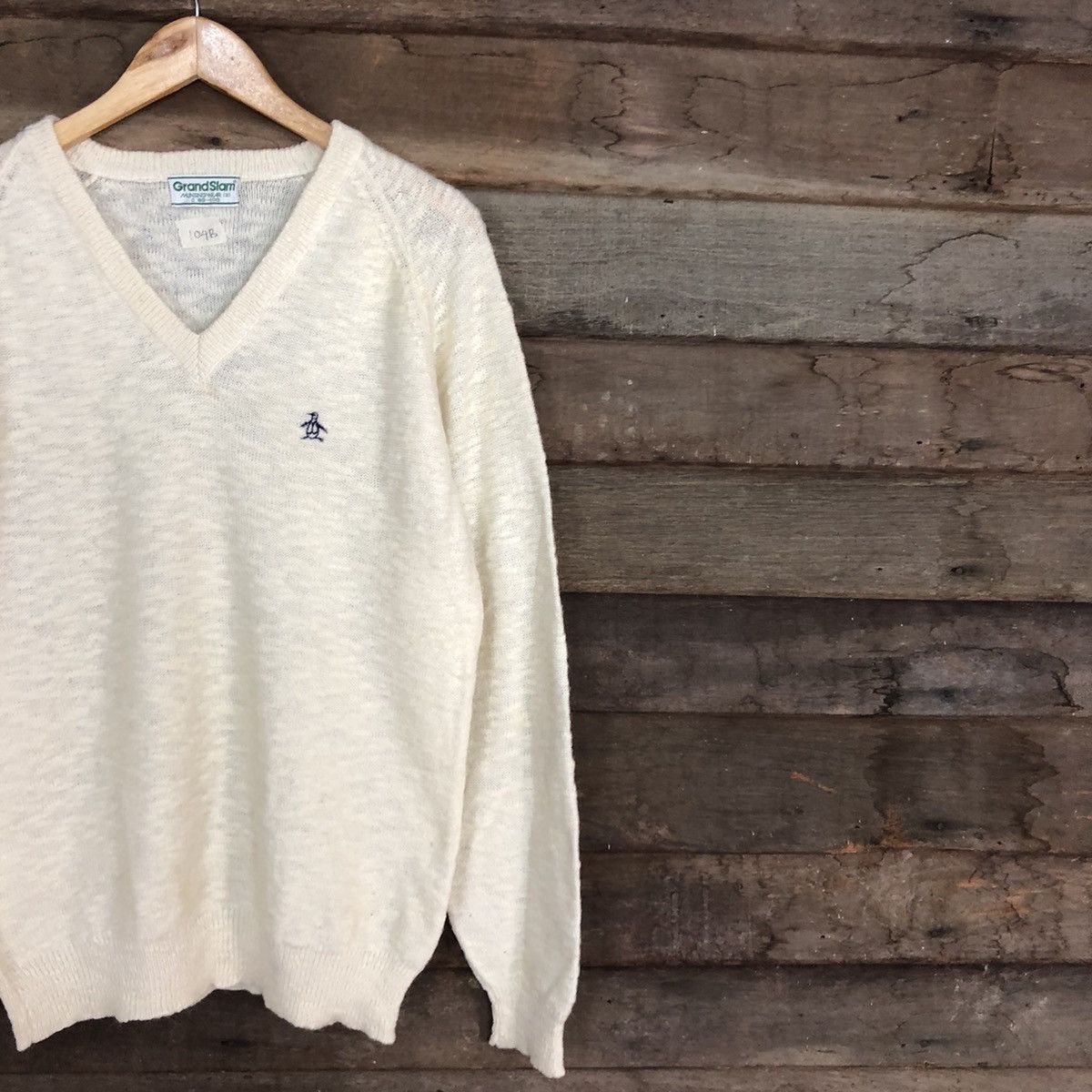 Vintage Grandslam vintage sweatshirt Cream Knitwear #104B Size US M / EU 48-50 / 2 - 5 Thumbnail