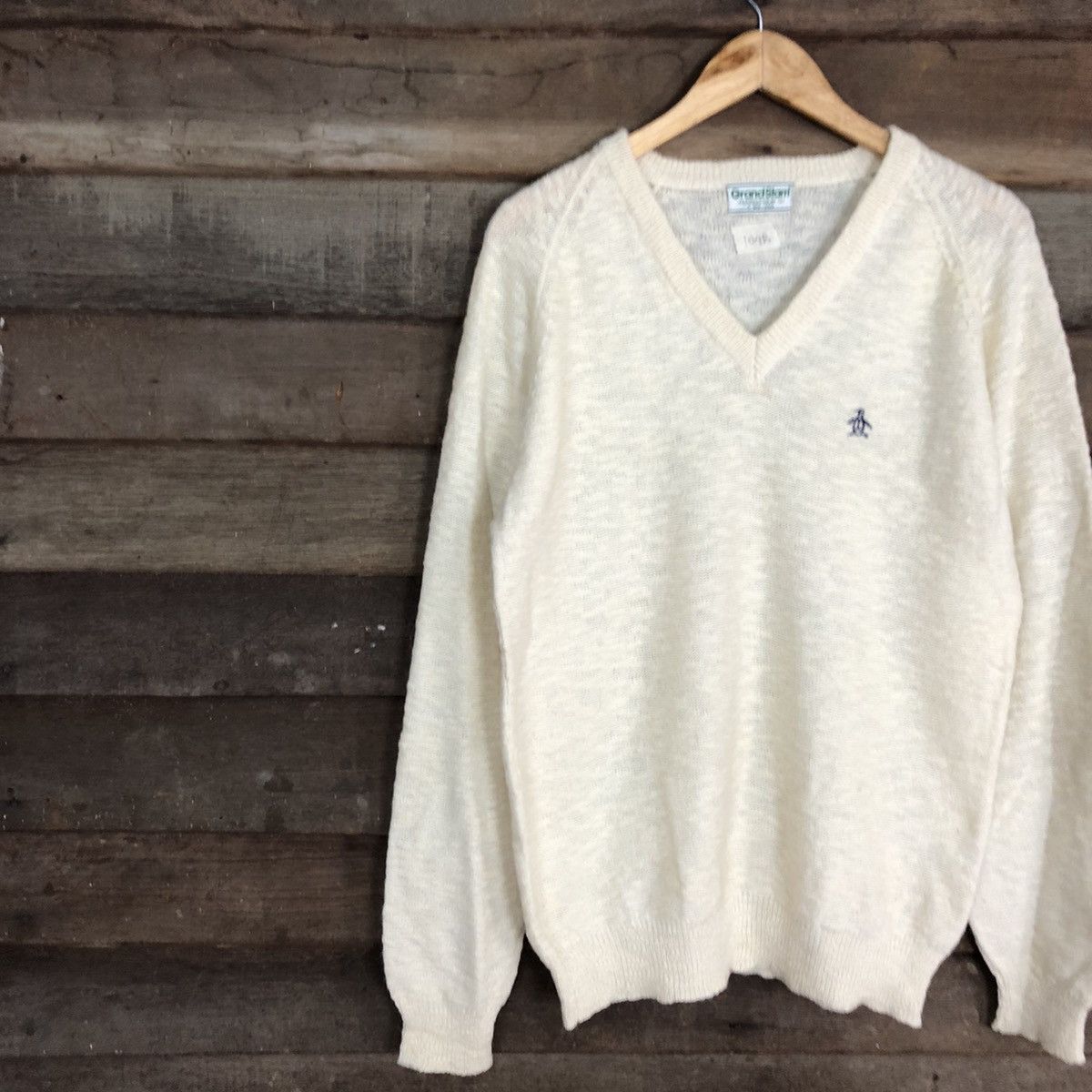 Vintage Grandslam vintage sweatshirt Cream Knitwear #104B Size US M / EU 48-50 / 2 - 7 Thumbnail
