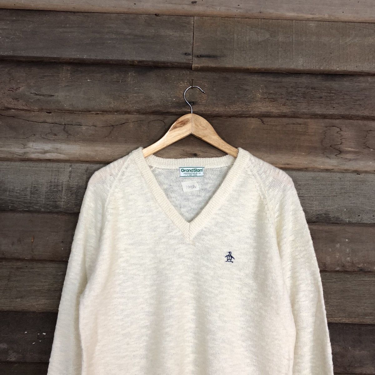 Vintage Grandslam vintage sweatshirt Cream Knitwear #104B Size US M / EU 48-50 / 2 - 2 Thumbnail