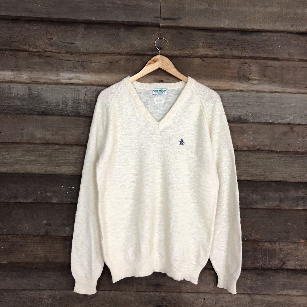 Vintage Grandslam vintage sweatshirt Cream Knitwear #104B Size US M / EU 48-50 / 2 - 3 Thumbnail